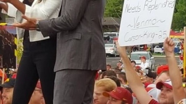 
                              Sports fan asks for beer money and ends up raising $1m for children's hospital
                      