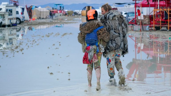 Burning Man festival: Person dies as heavy rain leaves thousands stranded