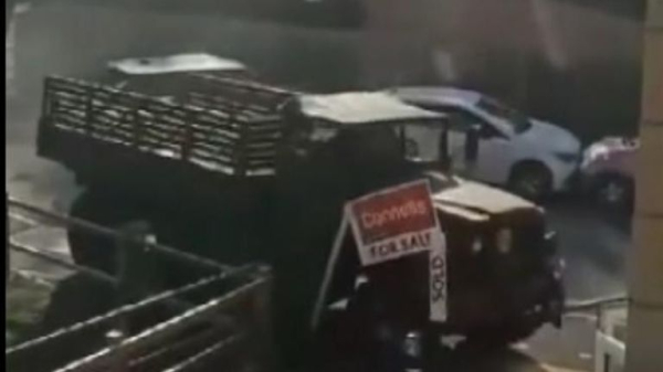 Man faces jail after driving military truck through police road block in 'reign of terror'