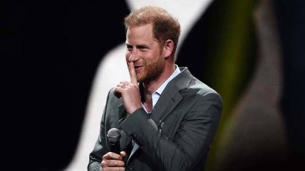 Prince Harry receives a standing ovation as he opens Invictus Games in Germany