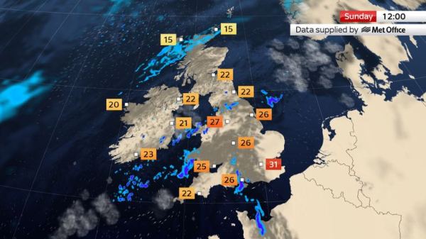 UK weather: Heatwave to reach dramatic climax today - with yellow warnings for thunderstorms in place UK weather: Heatwave to reach dramatic climax today - with yellow warnings for thunderstorms in place