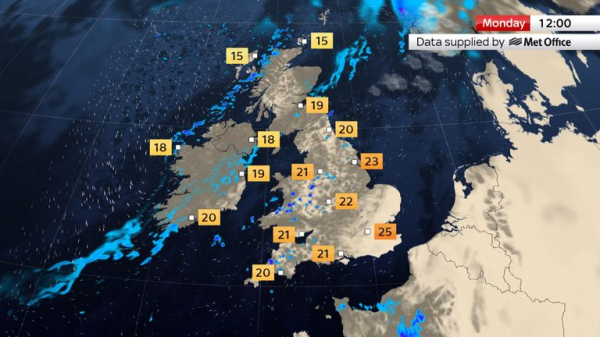 UK weather: Heatwave to reach dramatic climax today - with yellow warnings for thunderstorms in place UK weather: Heatwave to reach dramatic climax today - with yellow warnings for thunderstorms in place